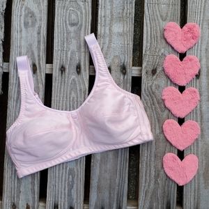 Pastel Pink Rose Soft Cotton Bra 38D